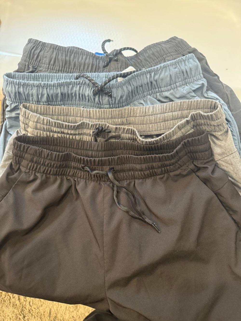 Casual Drawstring Lounge Shorts Pack - Neutral Tones